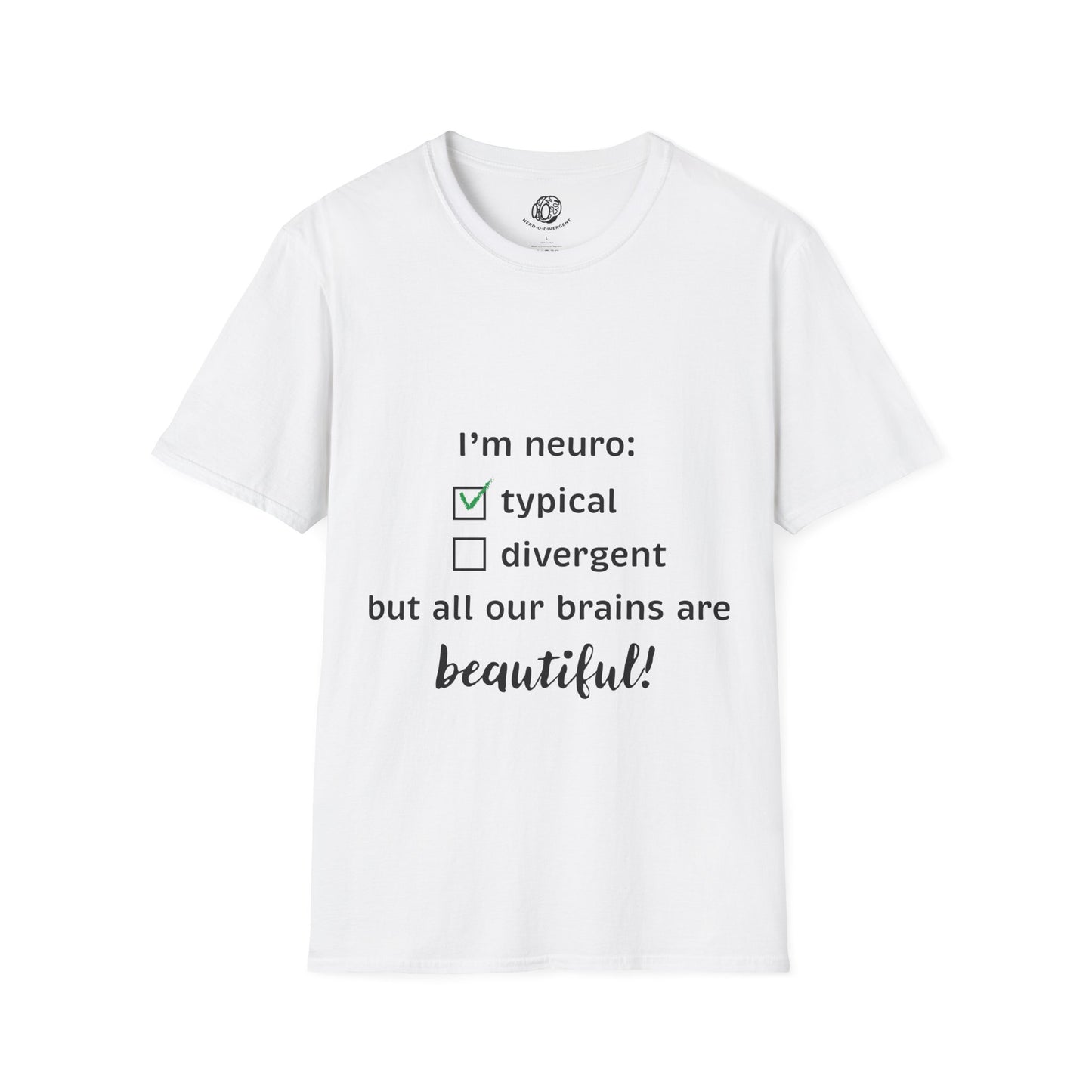 "Neurotypical Checkbox" Unisex Softstyle T-Shirt
