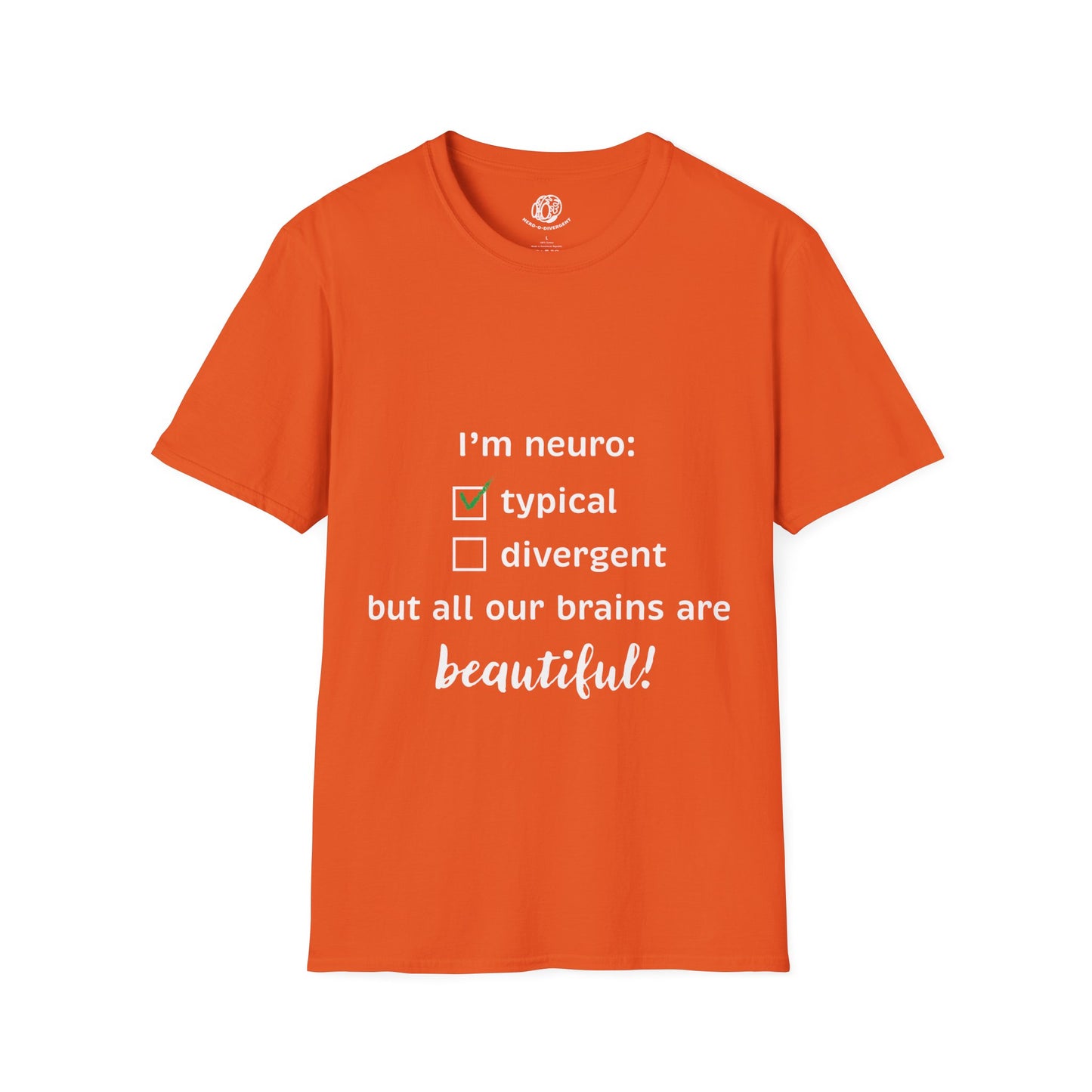 "Neurotypical Checkbox" Unisex Softstyle T-Shirt