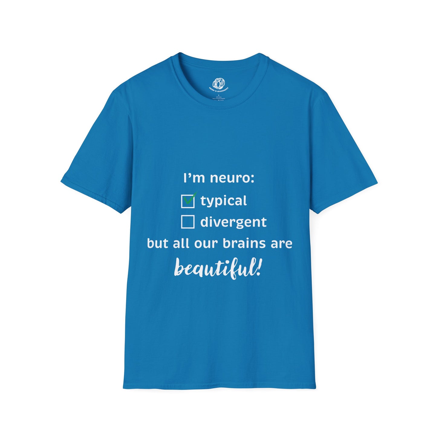 "Neurotypical Checkbox" Unisex Softstyle T-Shirt
