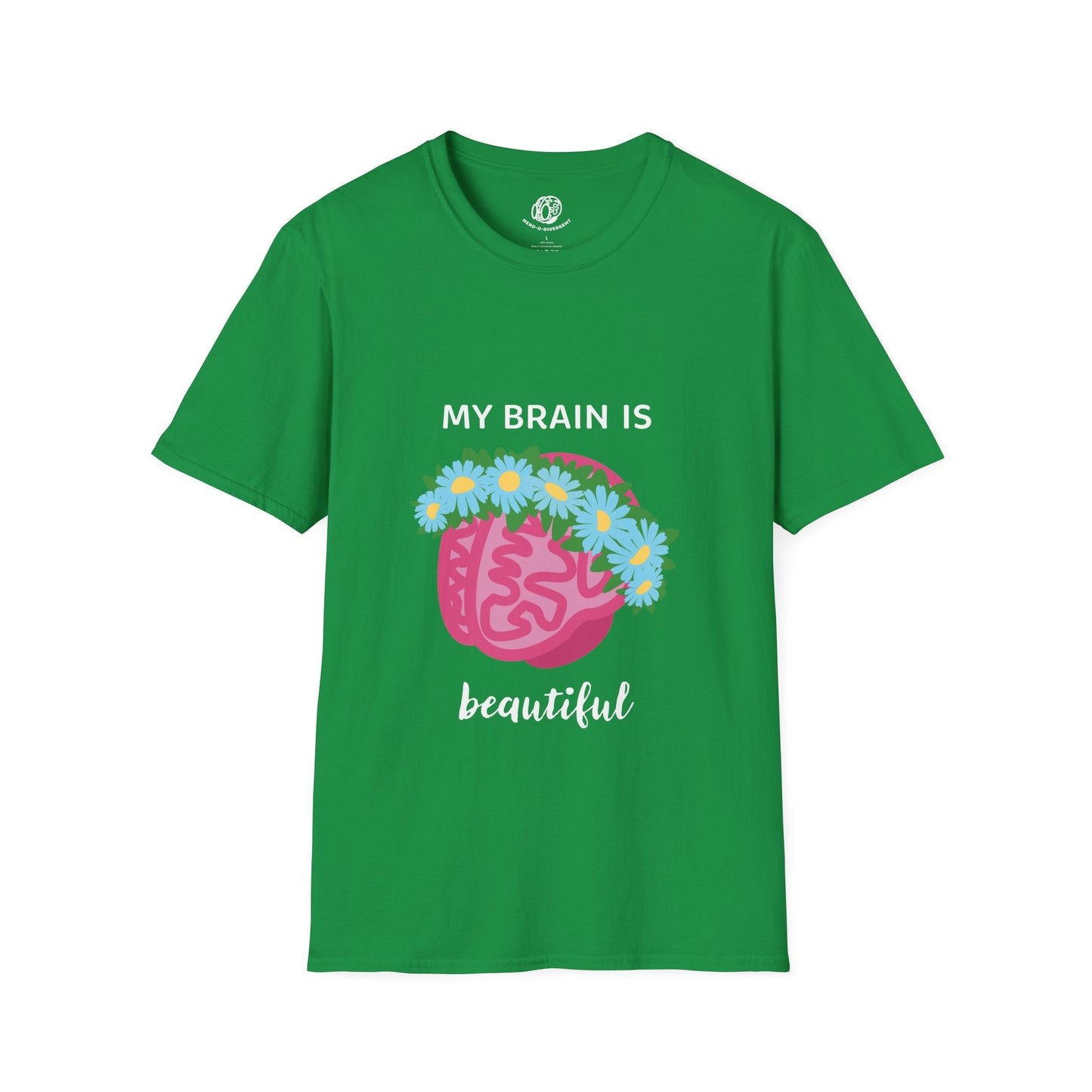 "My Brain Is Beautiful" Unisex Softstyle T-Shirt