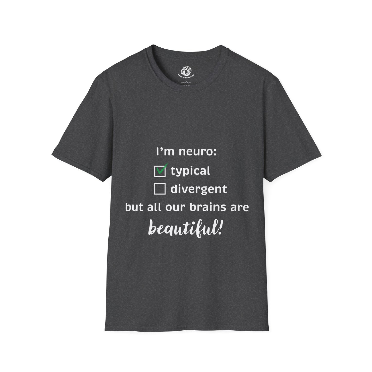"Neurotypical Checkbox" Unisex Softstyle T-Shirt