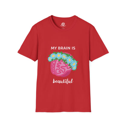 "My Brain Is Beautiful" Unisex Softstyle T-Shirt