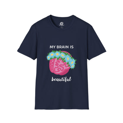 "My Brain Is Beautiful" Unisex Softstyle T-Shirt