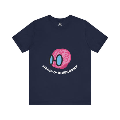"Nerd-o-Divergent Main Logo" Unisex Jersey Short Sleeve Tee