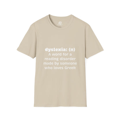 "Dyselxia Definition" Unisex Softstyle T-Shirt
