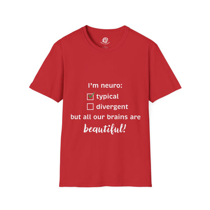 "Neurotypical Checkbox" Unisex Softstyle T-Shirt