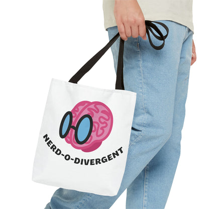 "Nerd-o-Divergent Main Logo" Tote Bag (AOP)