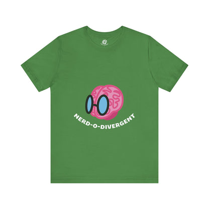 "Nerd-o-Divergent Main Logo" Unisex Jersey Short Sleeve Tee