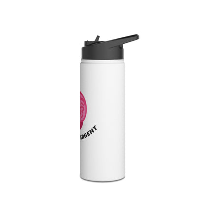 "Nerd-o-Divergent Main Logo" Stainless Steel Water Bottle, Standard Lid