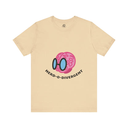 "Nerd-o-Divergent Main Logo" Unisex Jersey Short Sleeve Tee