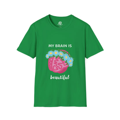 "My Brain Is Beautiful" Unisex Softstyle T-Shirt