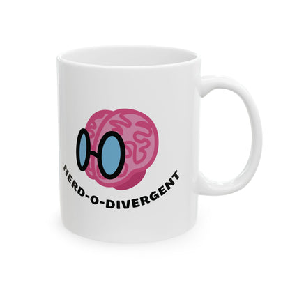 "Nerd-o-Divergent Main Logo" Ceramic Mug, 11oz