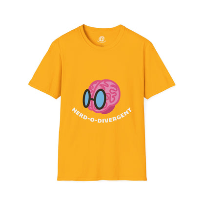 "Nerd-o-Divergent Main Logo" Unisex Softstyle T-Shirt