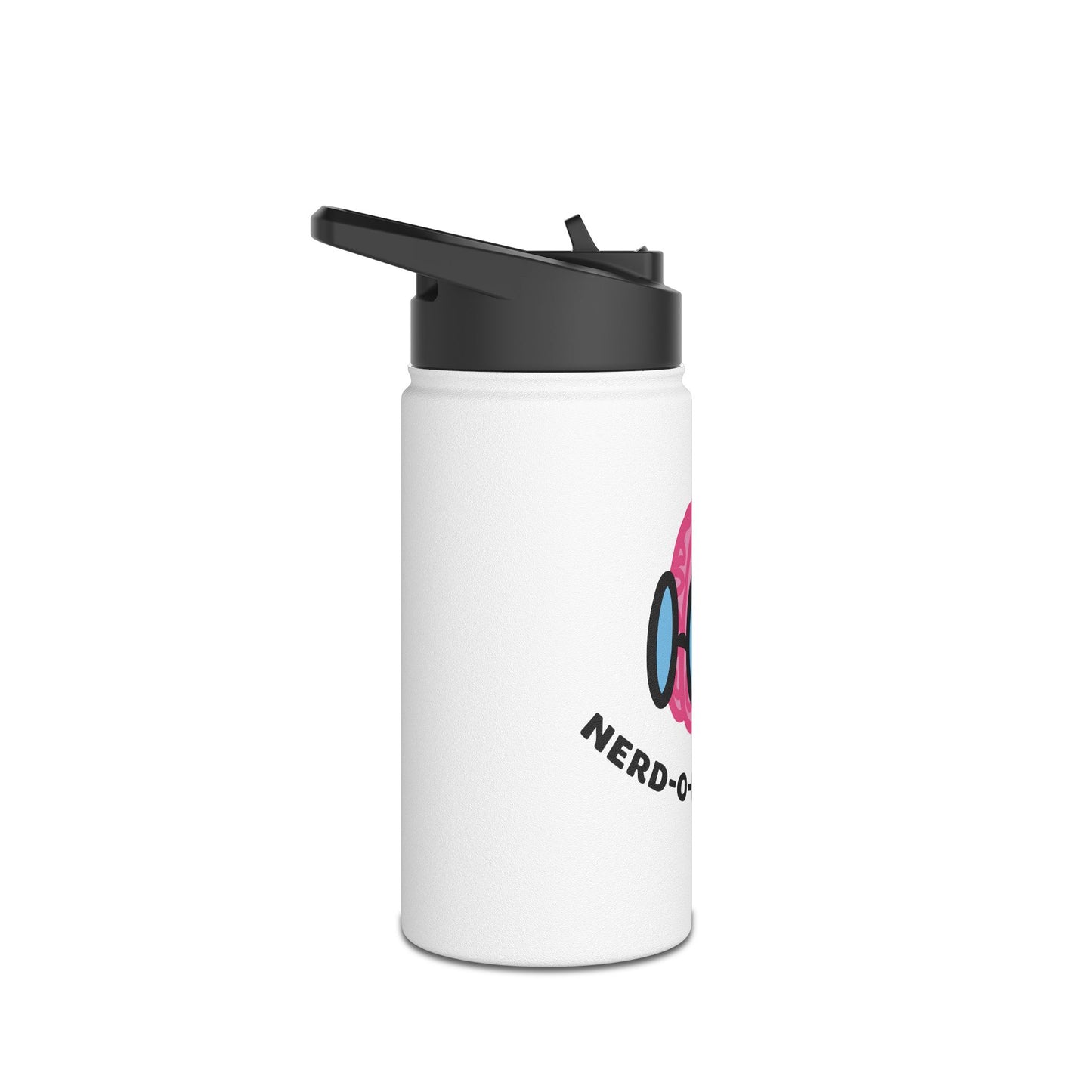 "Nerd-o-Divergent Main Logo" Stainless Steel Water Bottle, Standard Lid