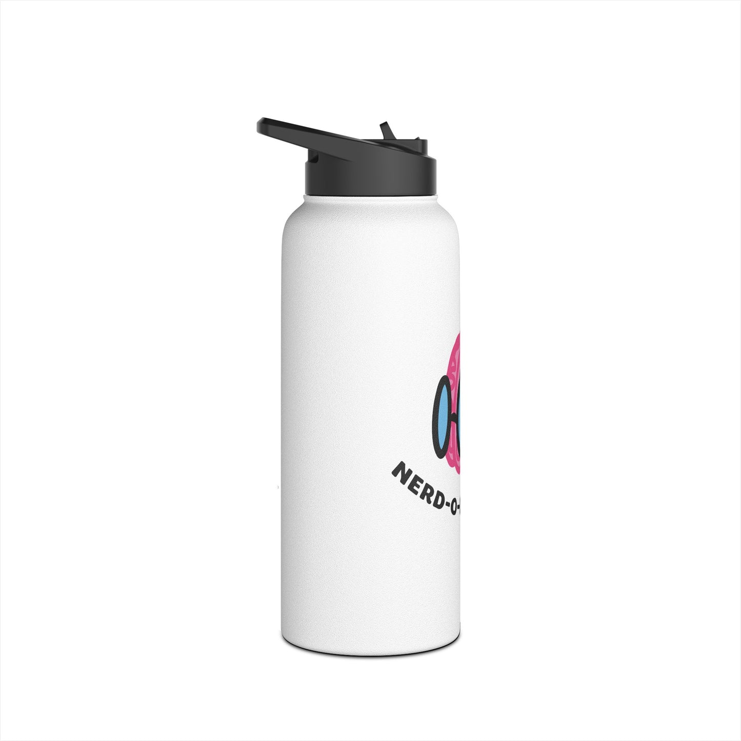 "Nerd-o-Divergent Main Logo" Stainless Steel Water Bottle, Standard Lid